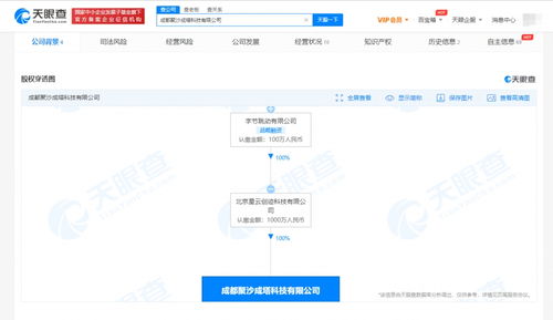 字节跳动成立聚沙成塔科技公司 聚焦技术推广与软件开发，布局新赛道